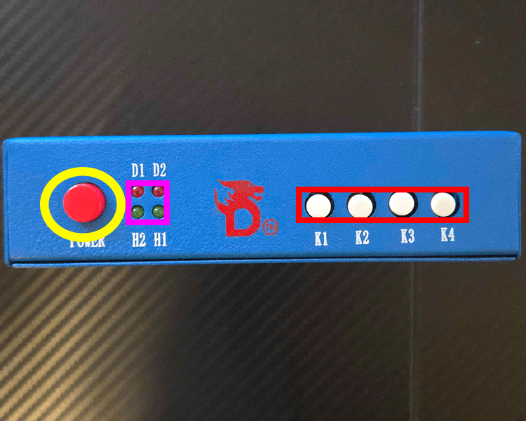 front buttons